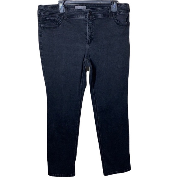 Chico's Denim - Black faded wash so slimming Chico’s 2.5 jeans